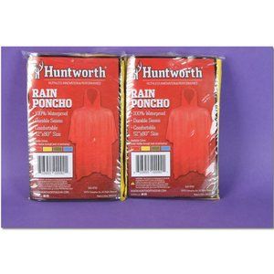 2 Huntworth rain ponchos 52"x80" Yellow YOU GET 2 RAIN PONCHOS